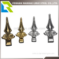 Colored decorative spear head for gate